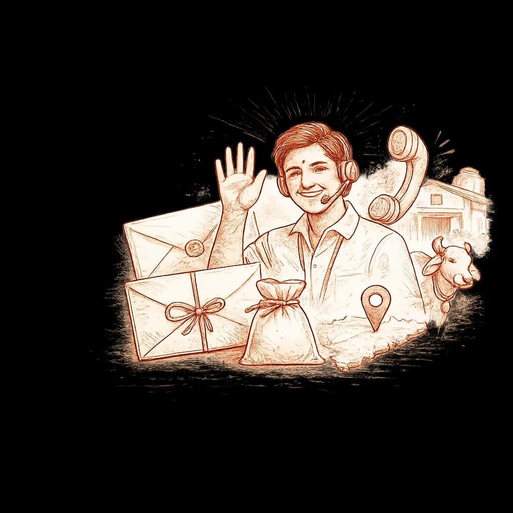 An illustration of Vijaya customer care and contact
